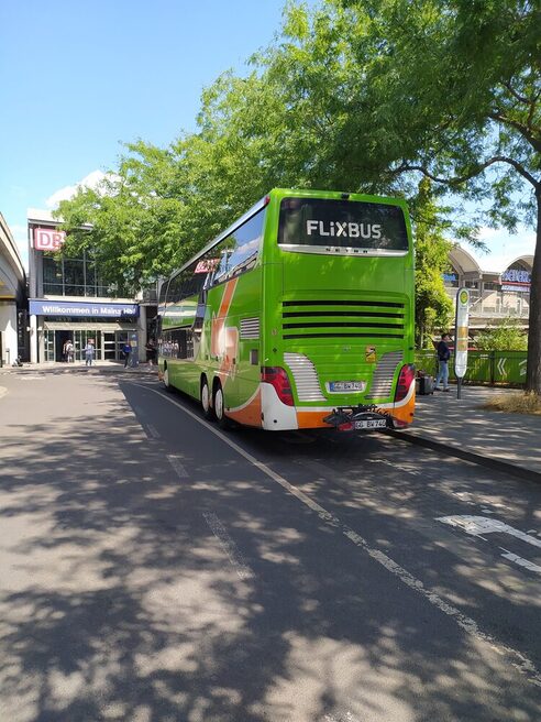 Long-distance bus stop