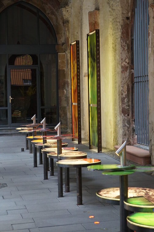 St. Christoph memorial, information boards