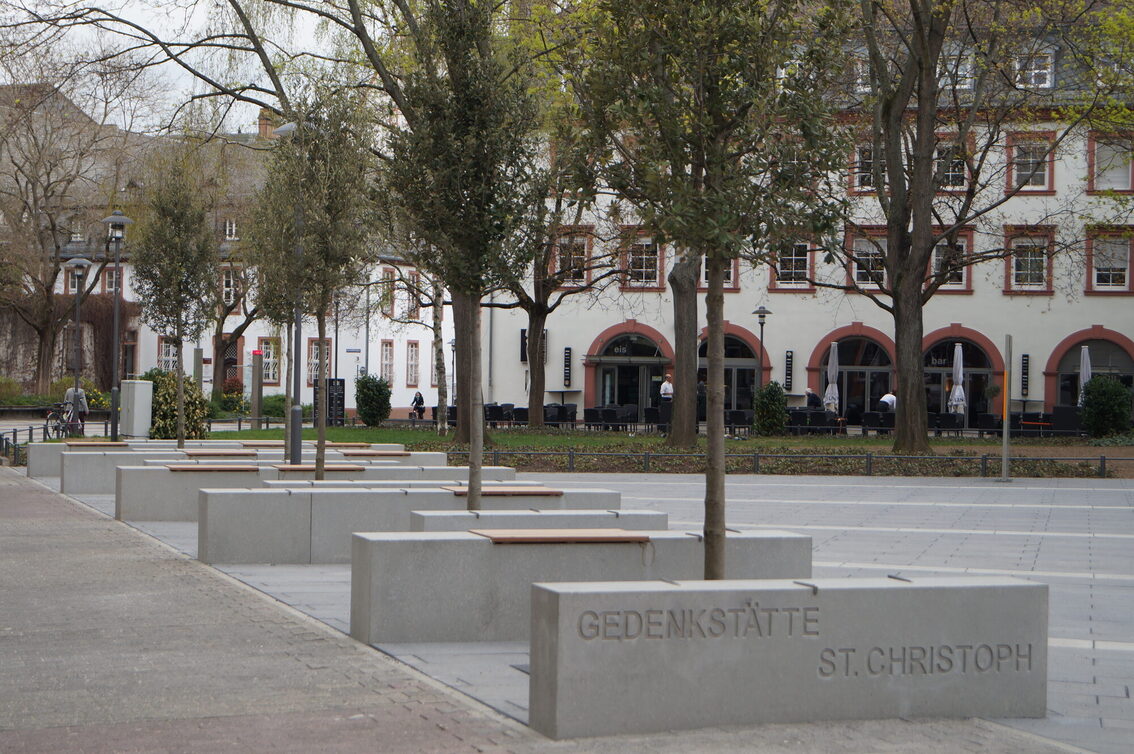 Square in front of the St. Christoph memorial