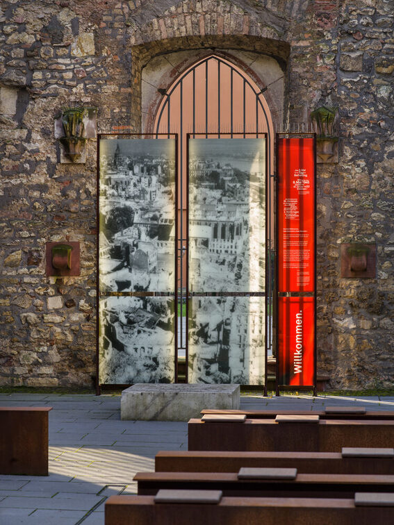 St. Christoph memorial, information boards