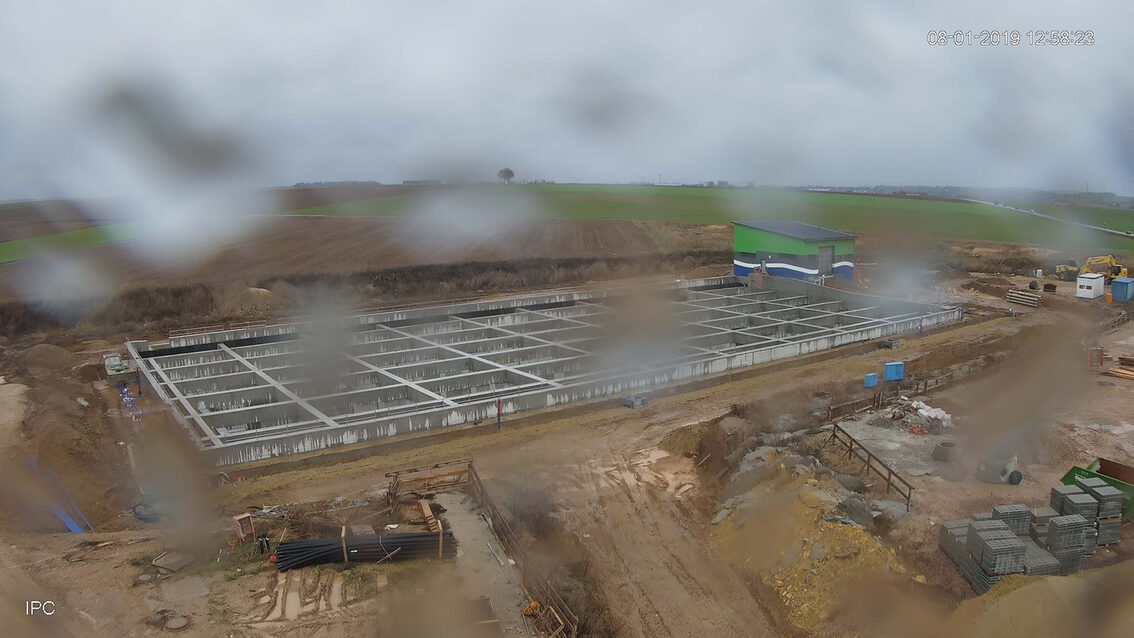 Yağmur suyu tutma havzası şantiyesi 2019