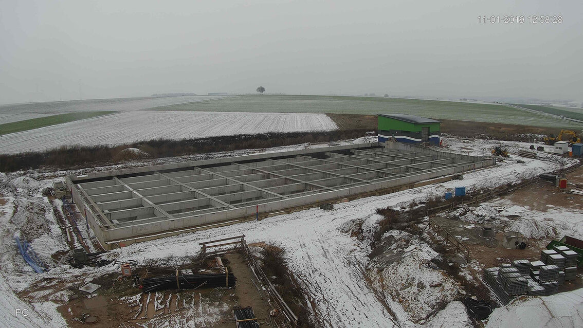 Yağmur suyu tutma havzası şantiyesi 2019