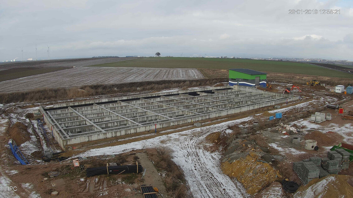 Yağmur suyu tutma havzası şantiyesi 2019