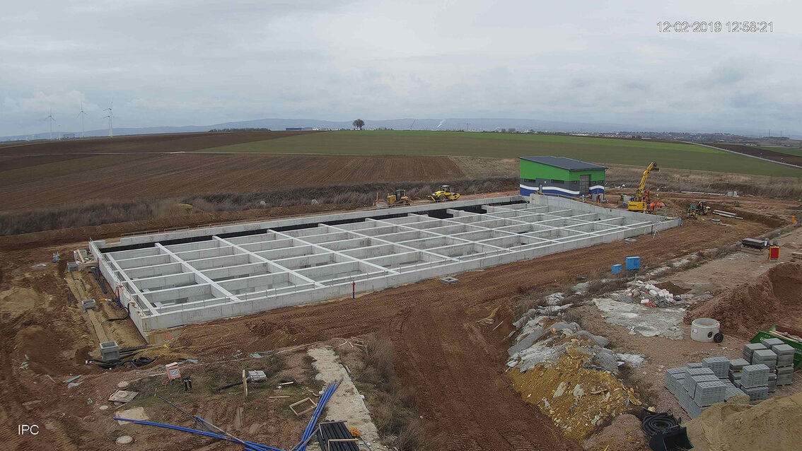 Yağmur suyu tutma havzası şantiyesi 2019