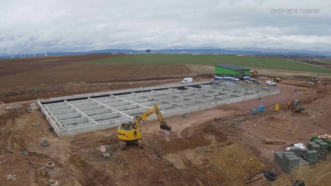 Yağmur suyu tutma havzası şantiyesi 2019