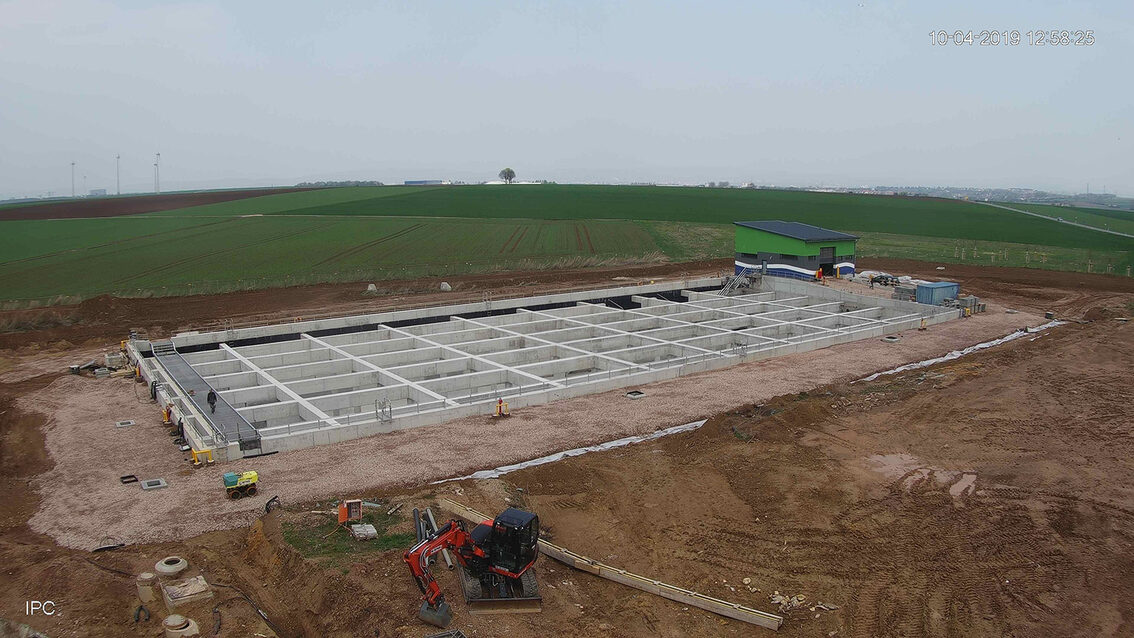 Yağmur suyu tutma havzası şantiyesi 2019