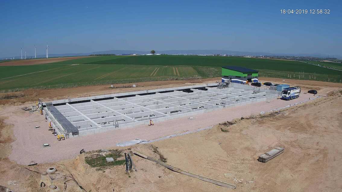 Yağmur suyu tutma havzası şantiyesi 2019