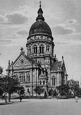 You can see the Christuskirche in 1912.