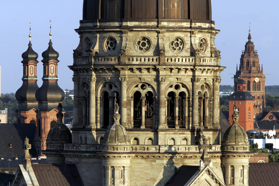 Imposing domed building of the Christuskirche
