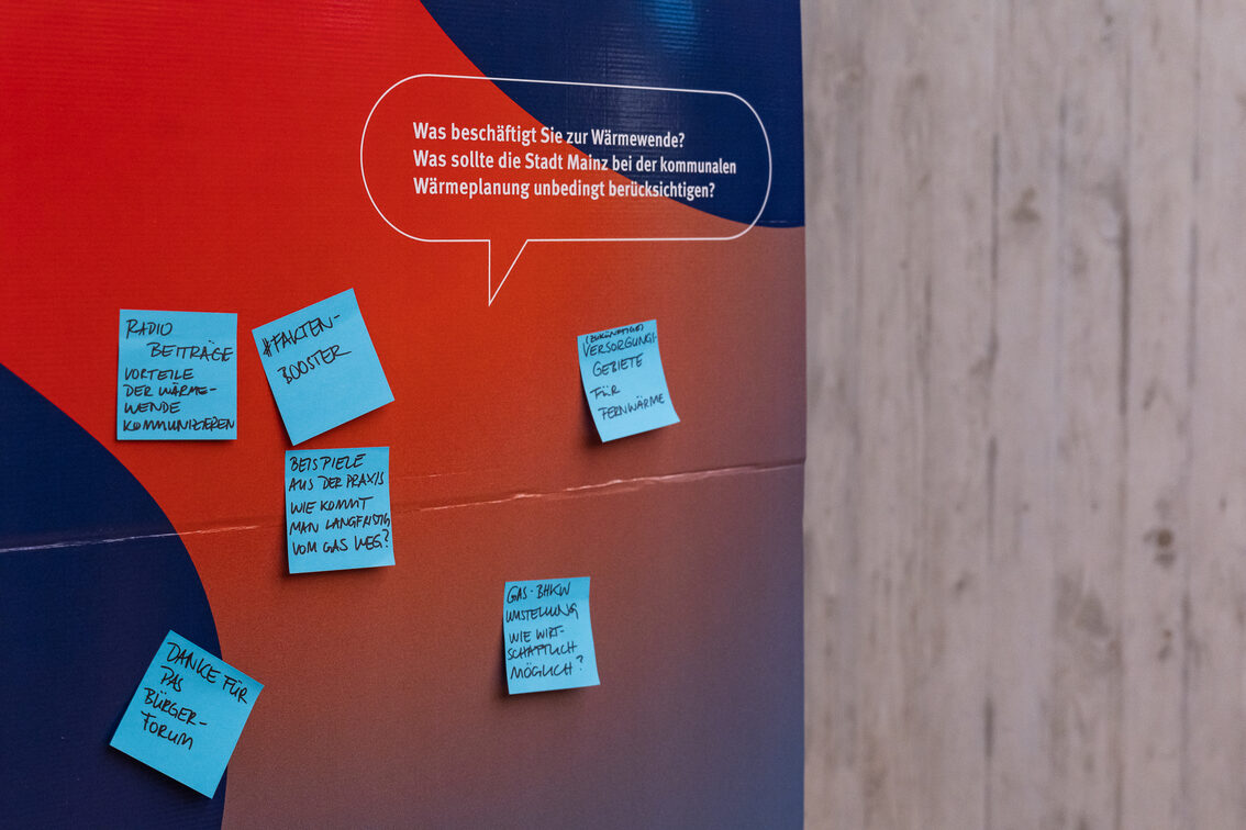 1. Bürgerforum KWP - Themeninseln