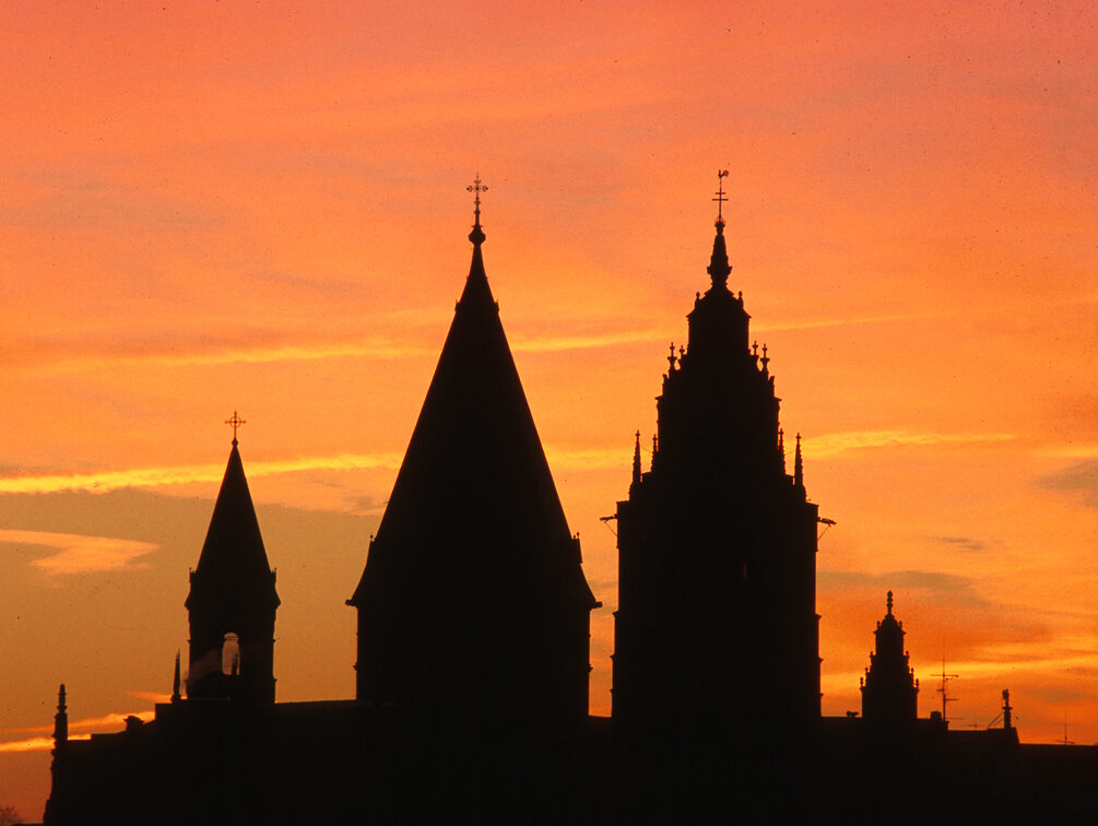 Mainz Cathedral at sunset