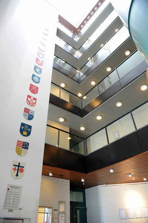 Interior view of the town hall