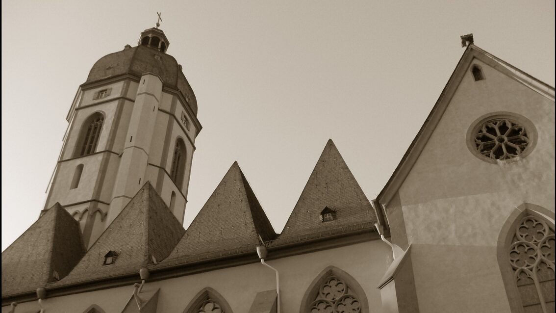 Black and white photo of St. Stephen's