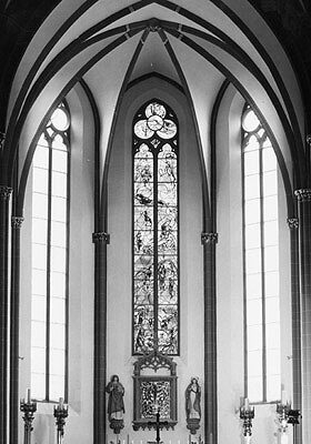 The Chagall windows in the east choir of St. Stephen's