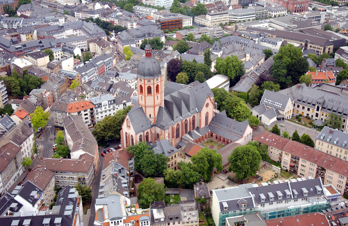 St. Stephen's Church from the air