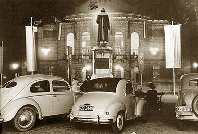 The theater after reconstruction in the post-war period