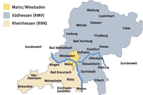 Die Unterschiedliche Verkehrsverbünde im Überblick
