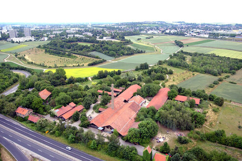 Brickworks and Wildgrabental from the air
