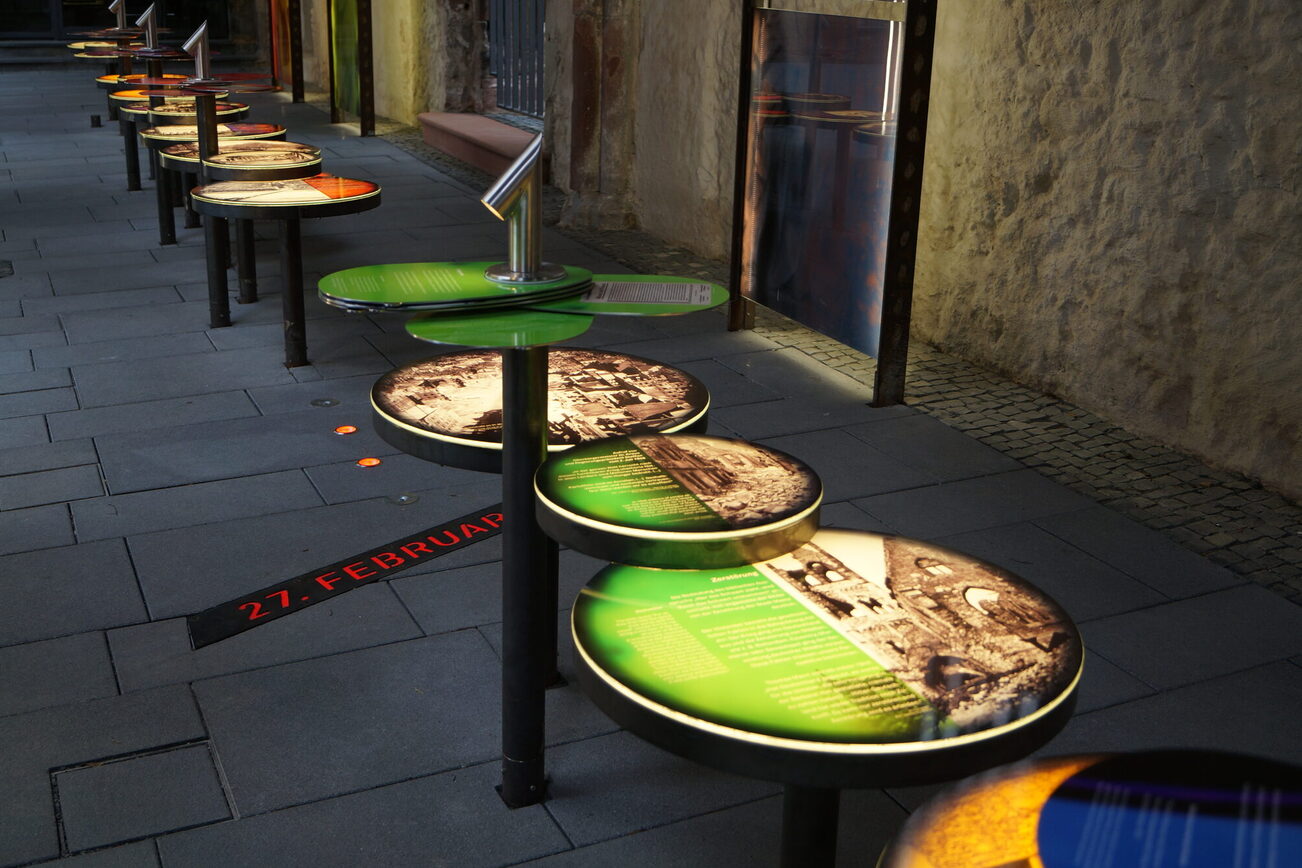 St. Christoph memorial, information boards