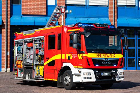Foto eines HLF 20 der Feuerwehr Mainz
