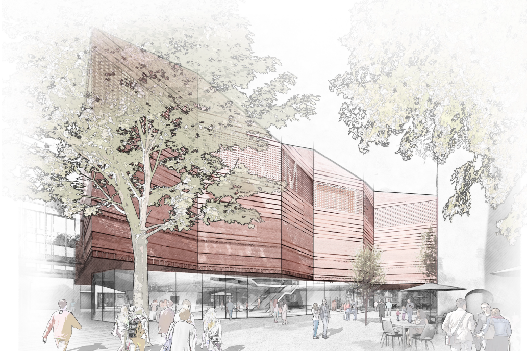 Außenfassade des Neubaus.