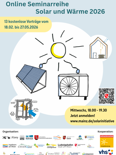 Plakat zur Online Seminarreihe Solar