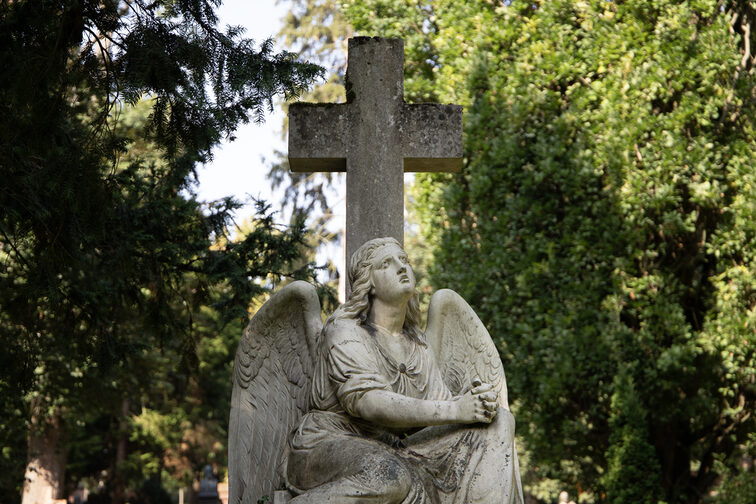 Detailaufnahme Grab Peisker