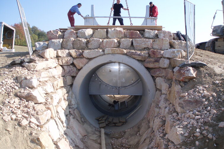 وايلدجرابن أثناء مرحلة الإنشاء